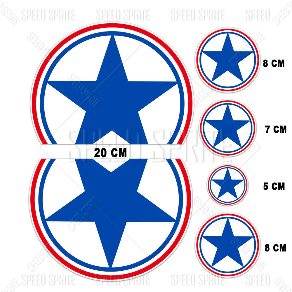 Motorcycle & Scooter Star Decals