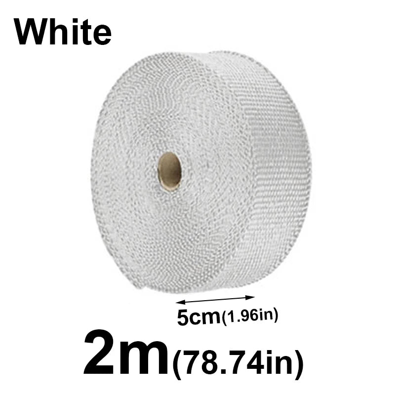 Motorcycle Exhaust Thermal Tape – Header Wrap Glass Fiber 1/2M