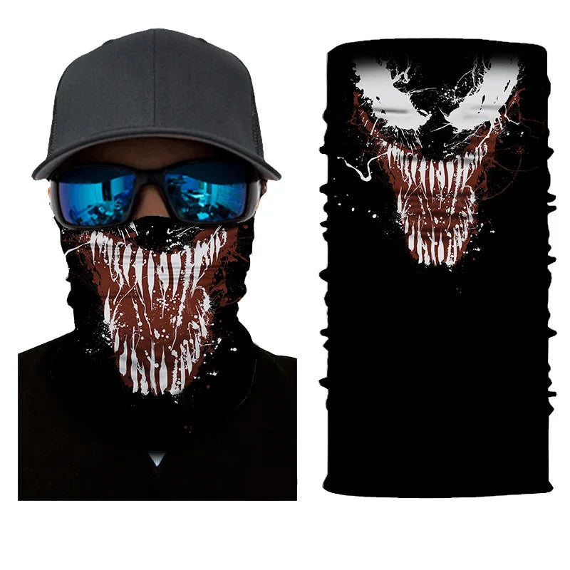3D Ghost Skull Bandana 