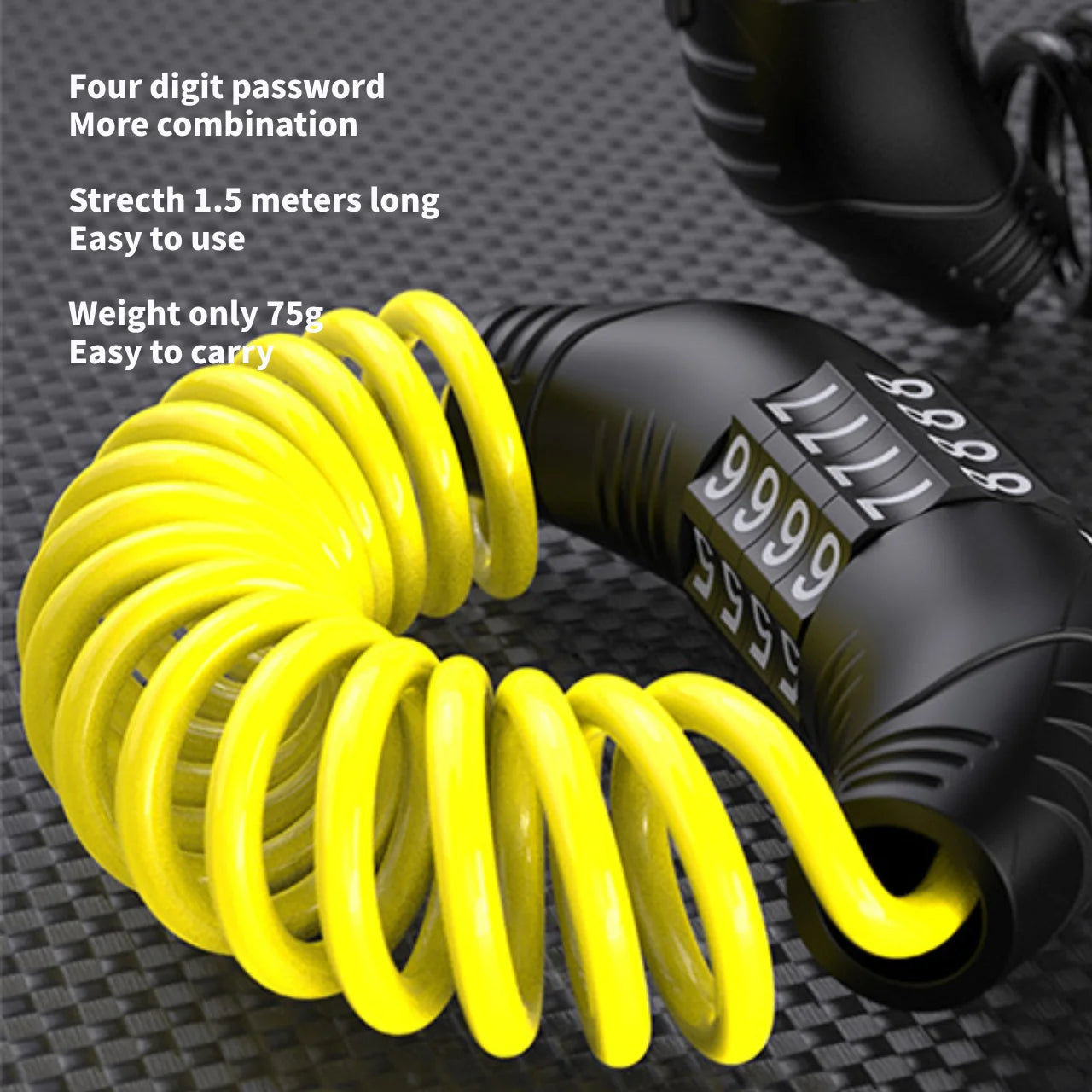 Lucchetto a combinazione con cavo