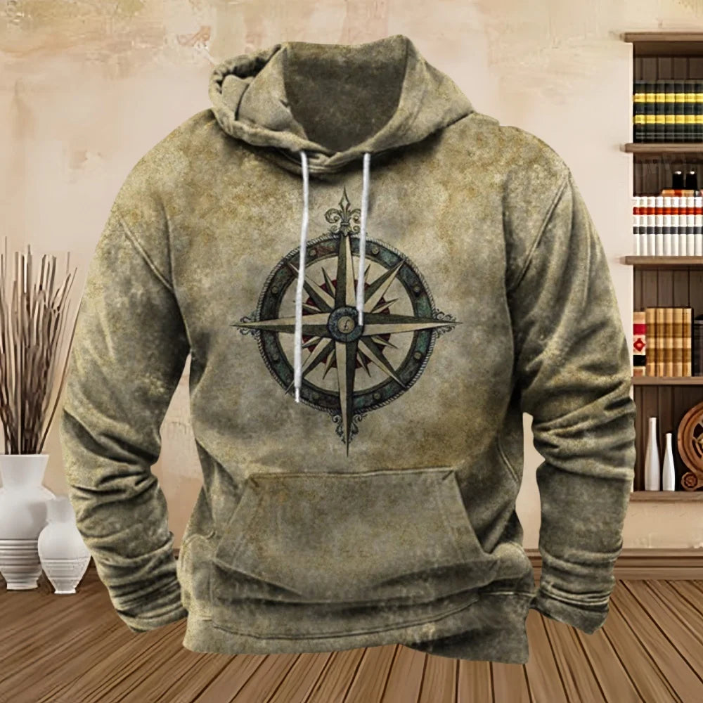 Vintage Compass Hoodie 