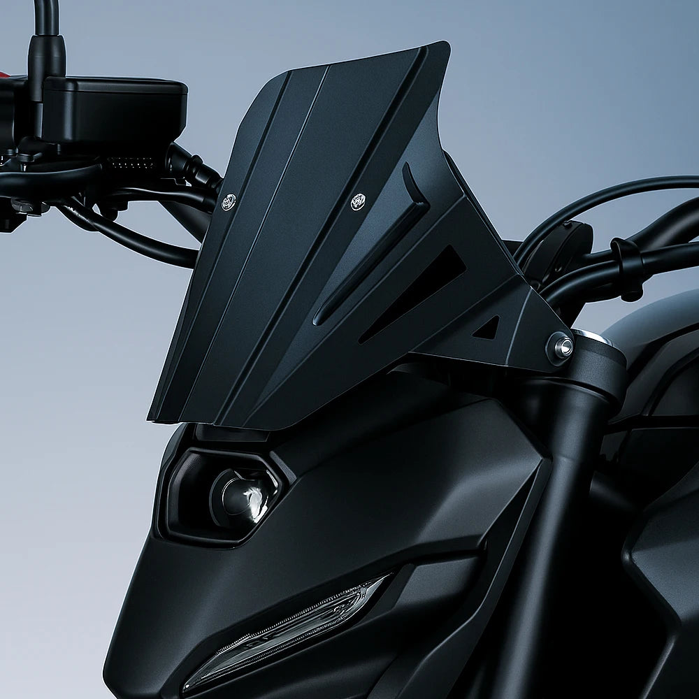 حاجب رياح رياضي – MT-07 GEN4 ‏2025-2026 (ألمنيوم أسود)