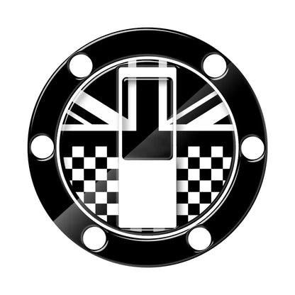 3D Motorcycle Sticker UK Flag  