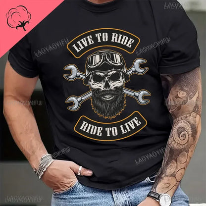 Old Biker & Live to Ride Shirts 