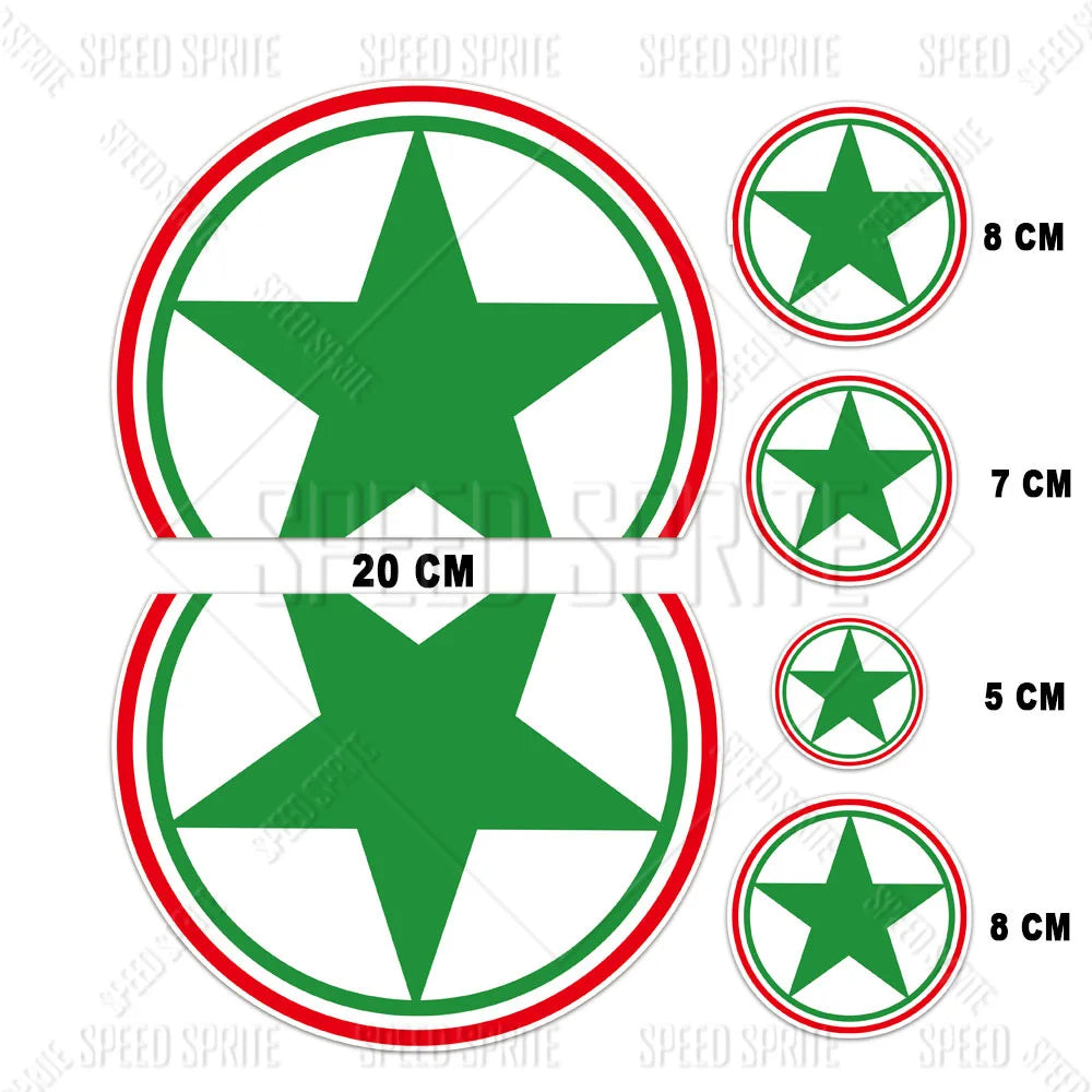 Motorcycle & Scooter Star Decals