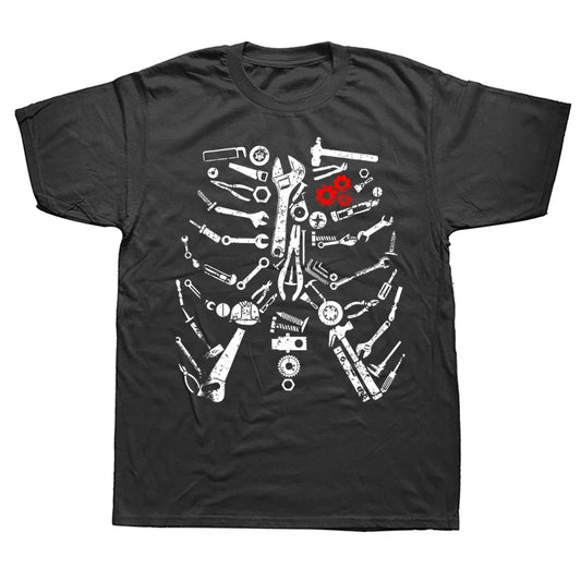 Tools Skull Cotton T-Shirt 