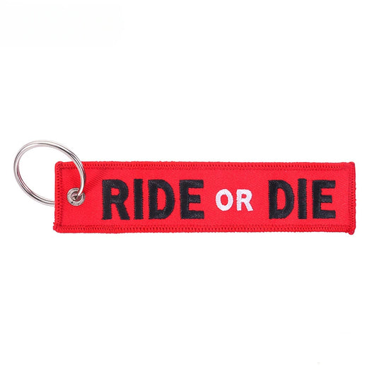 Ride or Die Tag Keychain 