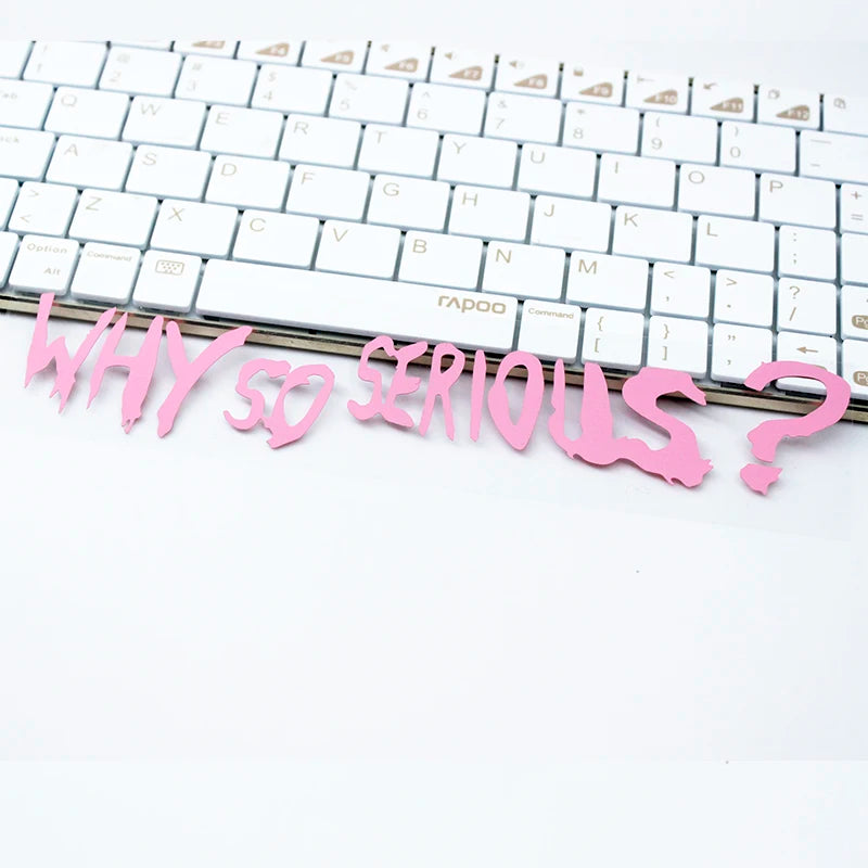 WHY SO SERIOUS Motorcycle Sticker 