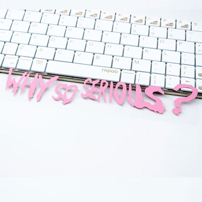 WHY SO SERIOUS Motorcycle Sticker 
