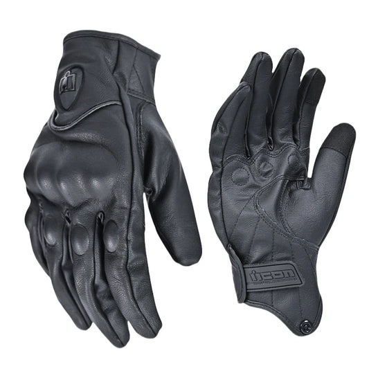 Vintage Leather Motorcycle Gloves 