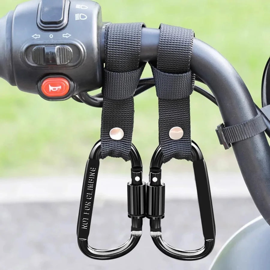 Universal Motorcycle & E-Bike Hook – Helmet & Storage Buckle (2pcs)