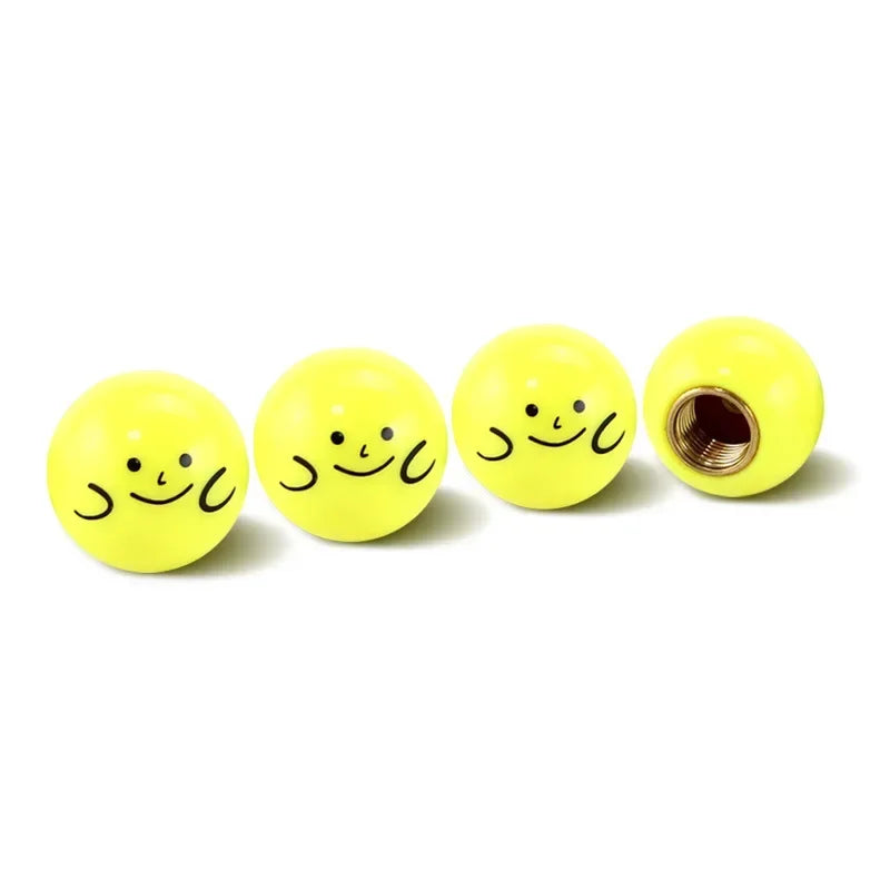 4 Pcs Tire Valve Caps – Funny & Functional 
