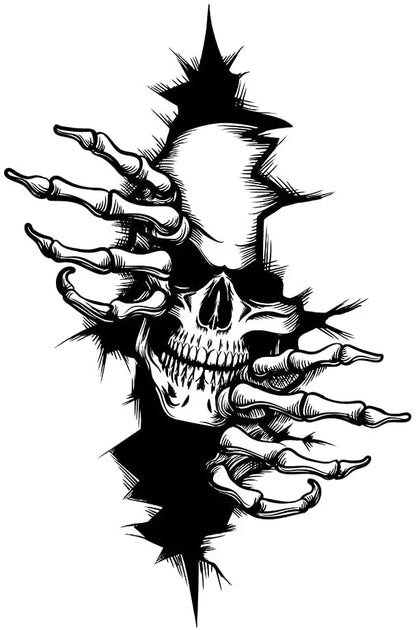 Horror Sticker for Motorcycle Exterior Parts 