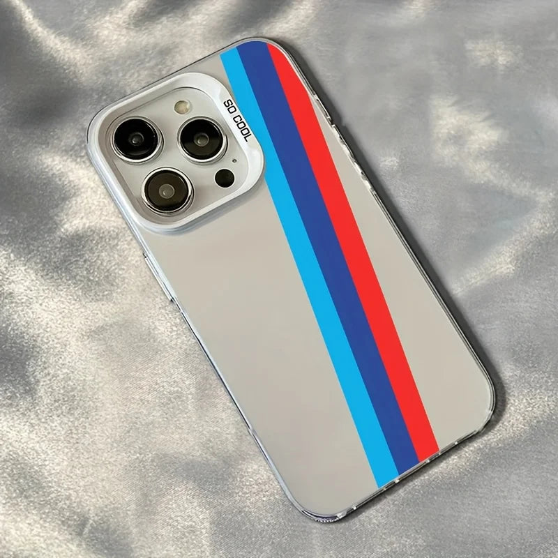 Funda protectora para teléfono a rayas