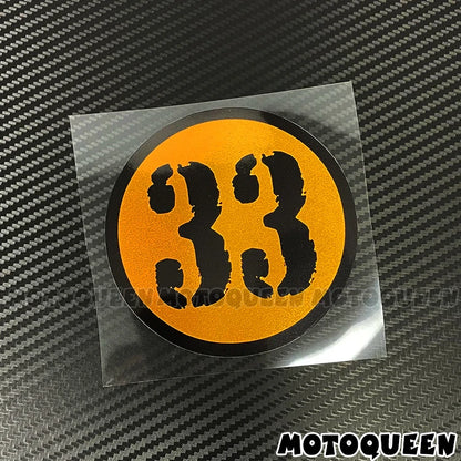 Decalcomanie per numeri di corse motociclistiche