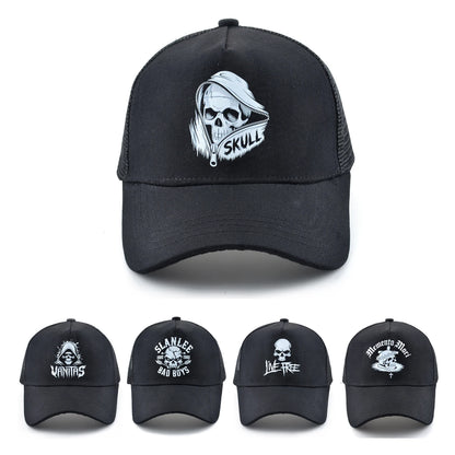 Skull Summer Cap for Motorcyclist 