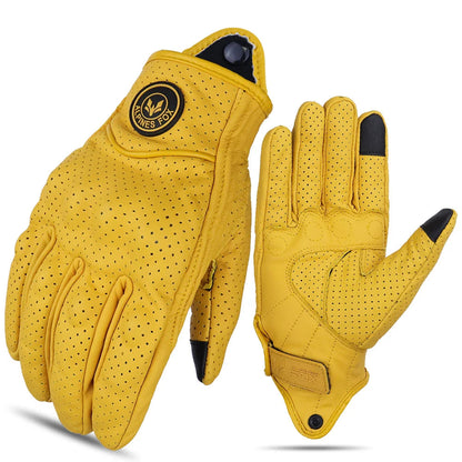 Guantes de conducción vintage de motocicletas 