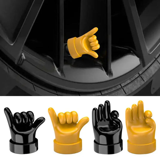Tire Valve Caps Hand Model 