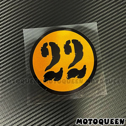 Decalcomanie per numeri di corse motociclistiche