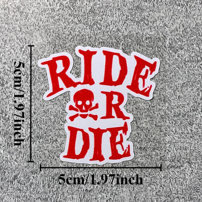 Ride or Die Skull Sticker 
