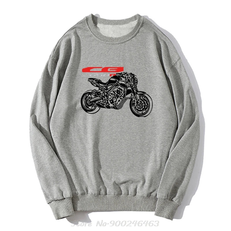 Sweat à capuche en coton pour moto CBR 