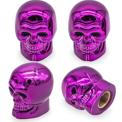 4Pcs Skull Valve Stem Caps 