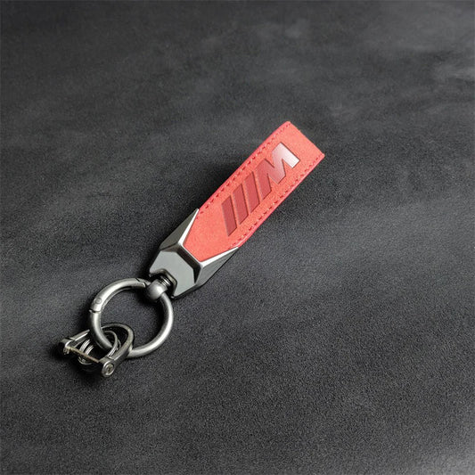 M Performance Suede Leather Keychain 