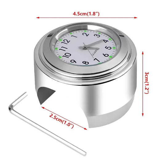 Motorrad -Lenkeruhr und Thermometer 