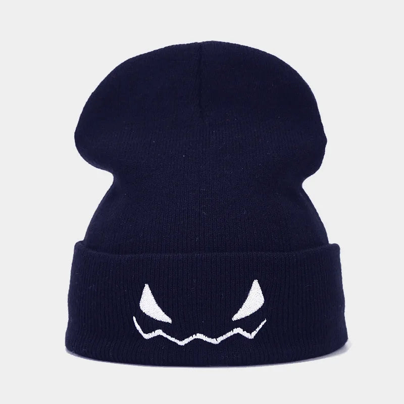 Fun Embroidery Knitted Beanie