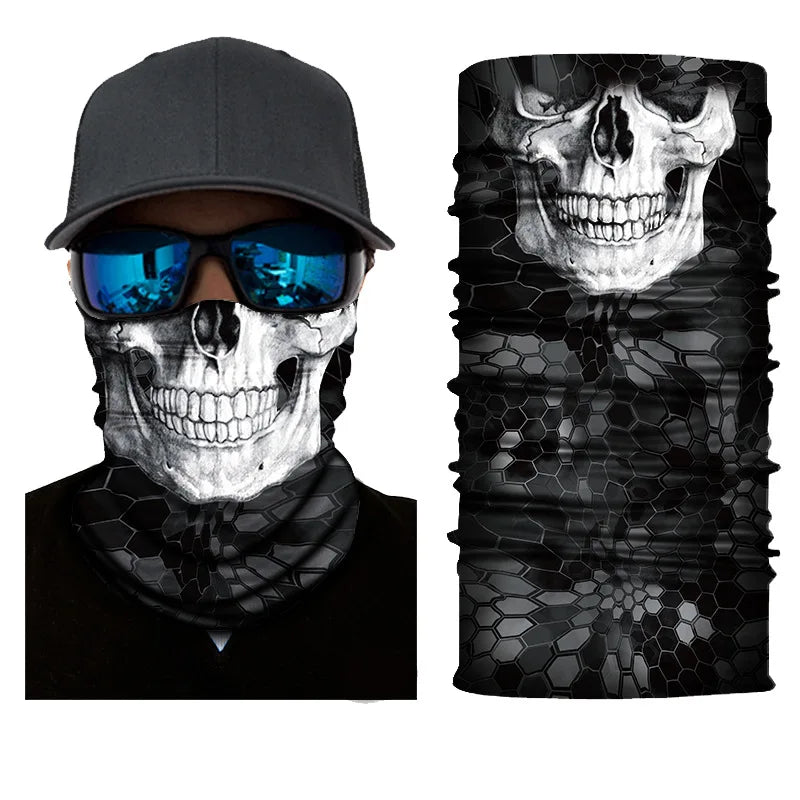 3D Ghost Skull Bandana 