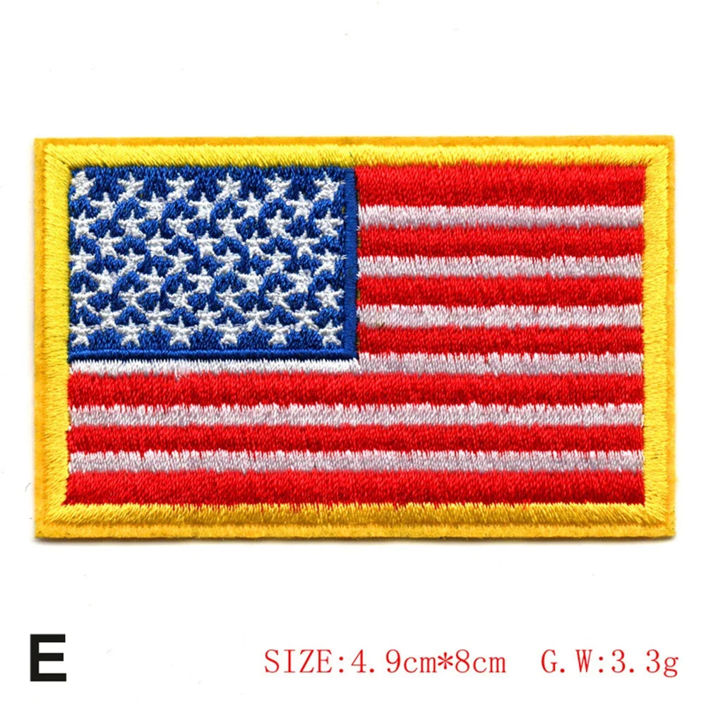 Embroidered Flag Tactical Patch