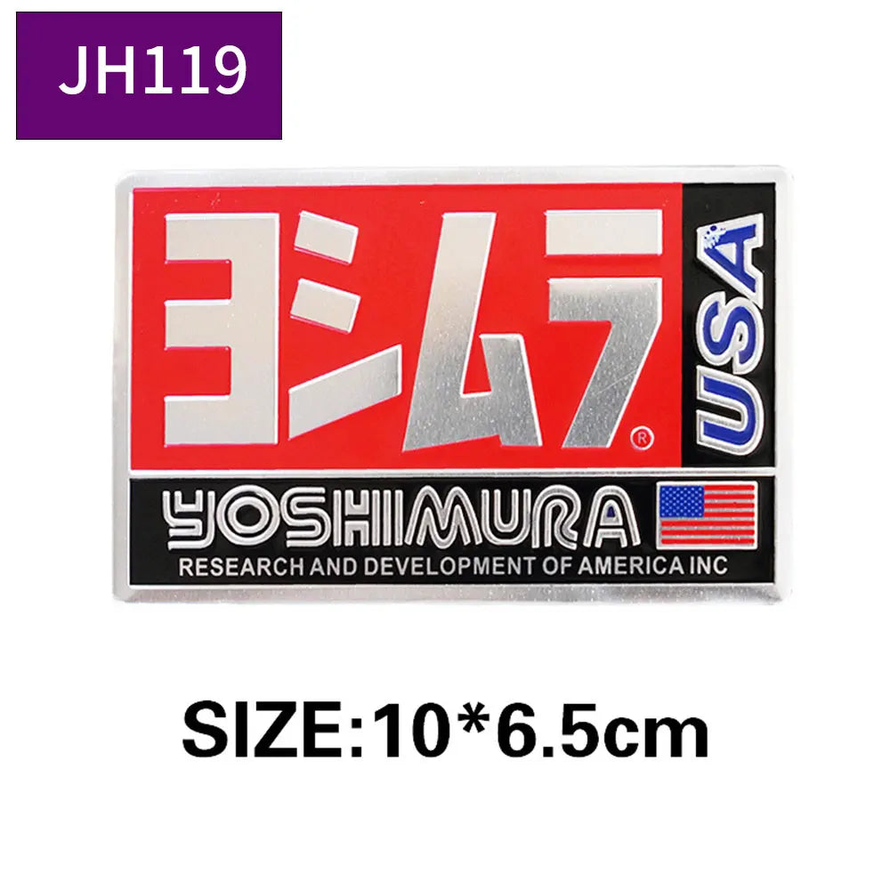 Exhaust Metal Badges