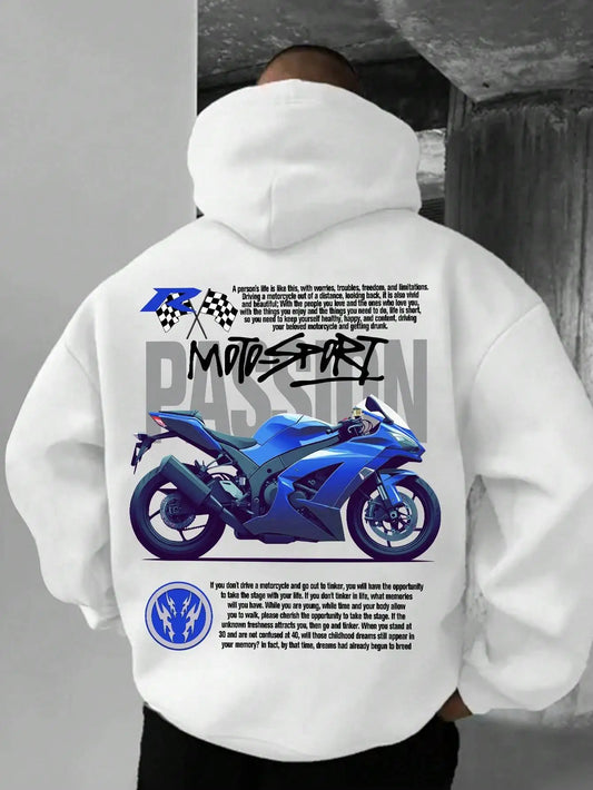 Motorcyclist Hoodie Men 