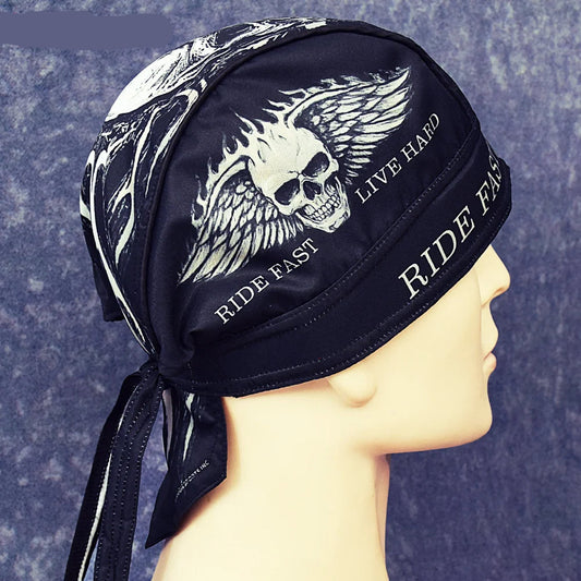 Biker Skull Headwrap