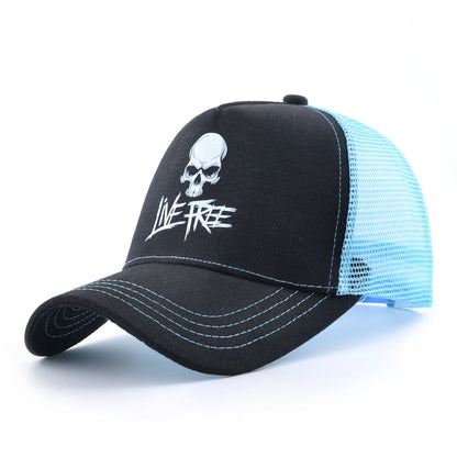 Skull Summer Cap for Motorcyclist 