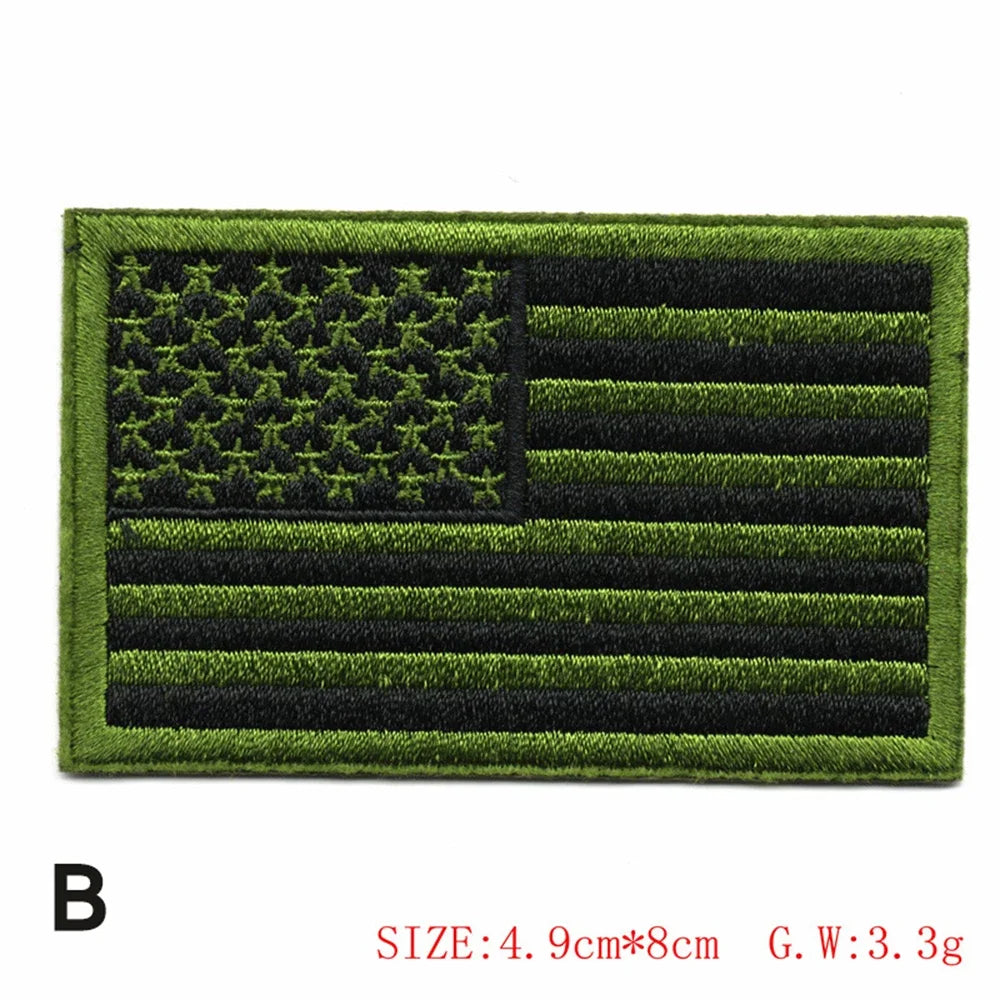 Embroidered Flag Tactical Patch
