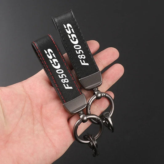 F850 GS Suede Leather Keychain 