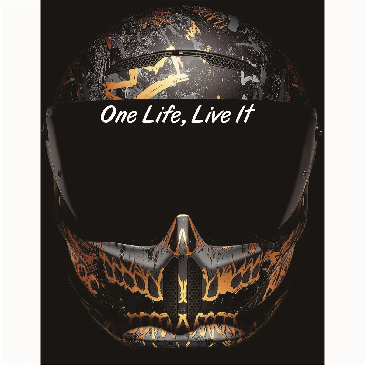 Décalcomanie pour casque "One Life, Live It"