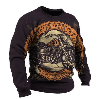 Motorcycle Vintage Long Sleeve Shirt 