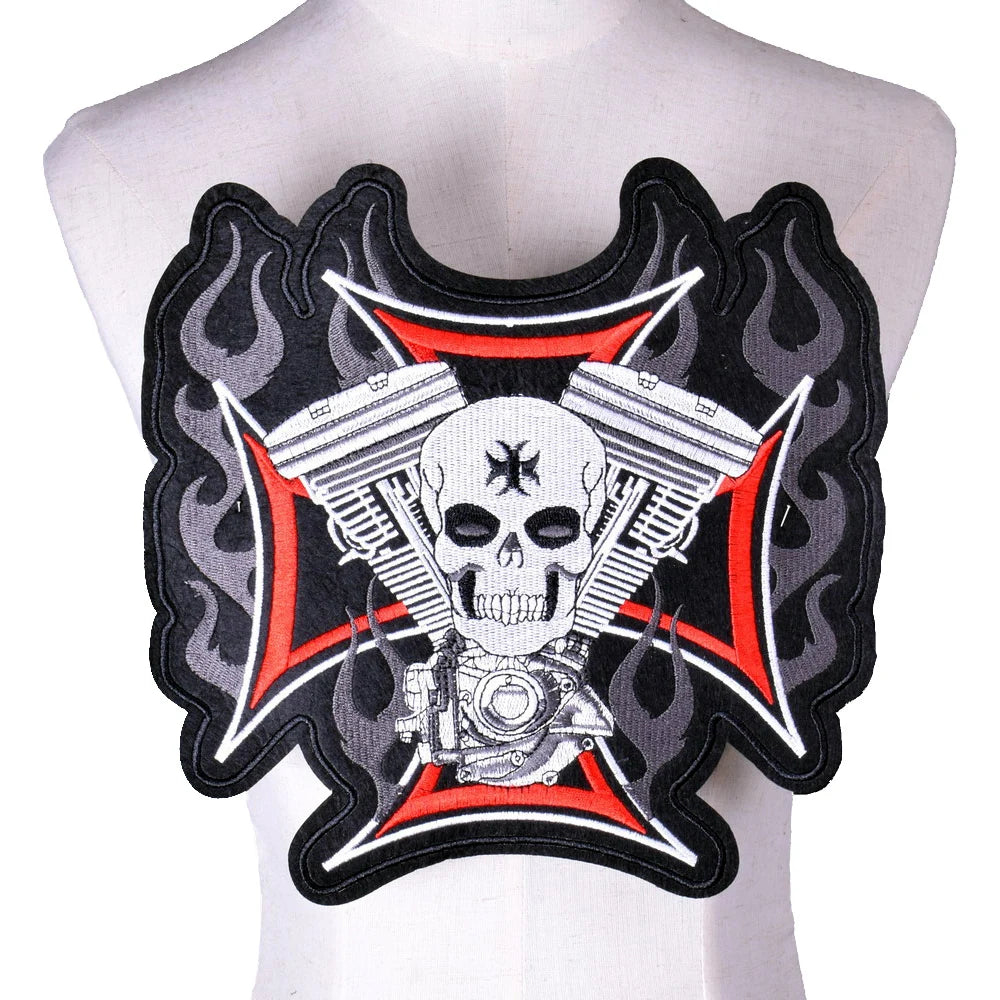 Punk Embroidered Iron On Patches 