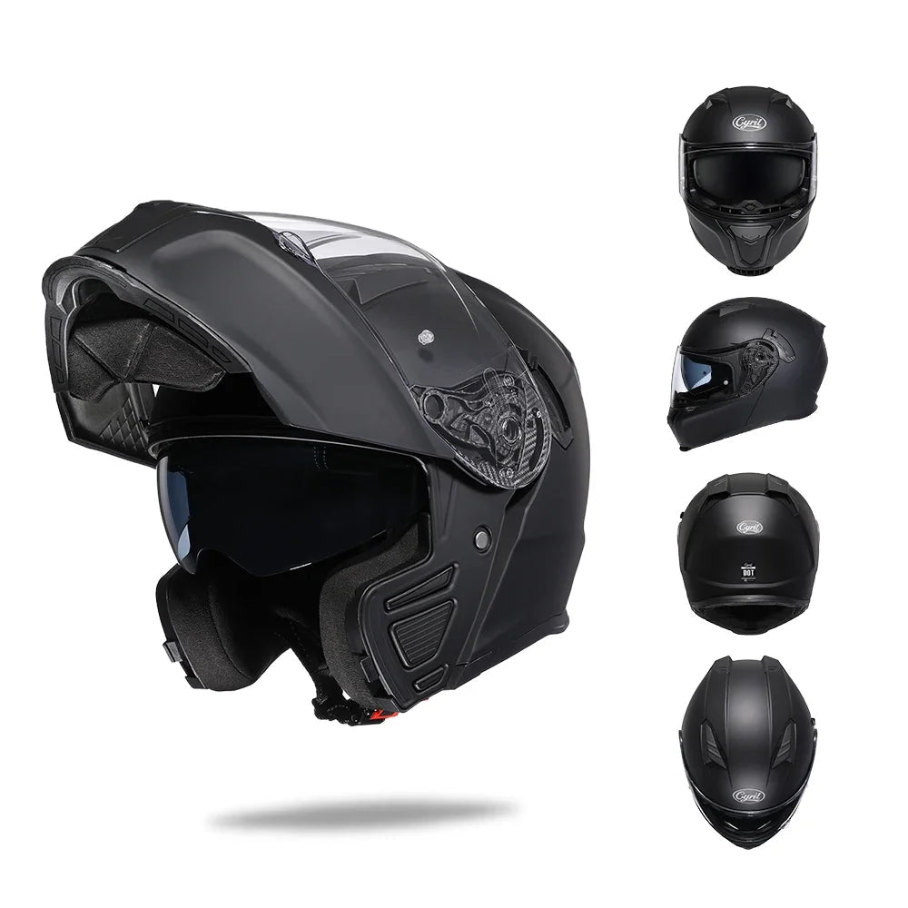 Flip Up Helmet – Premium Dual Visor 