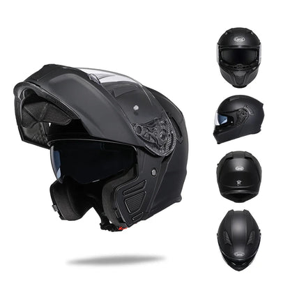 Flip Up Helmet – Premium Dual Visor 