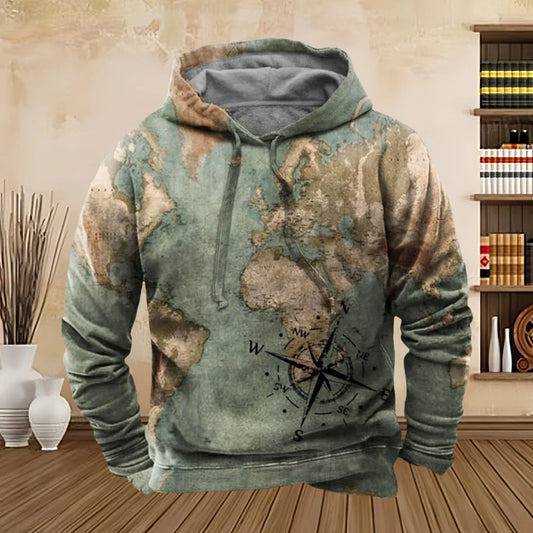 Vintage Compass Hoodie 