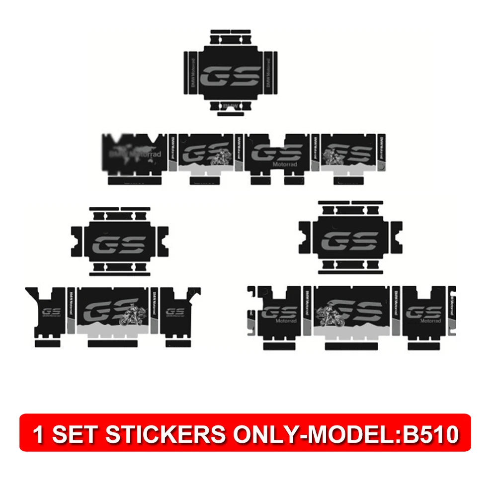 GS Aluminum Box Side Case Decals BW