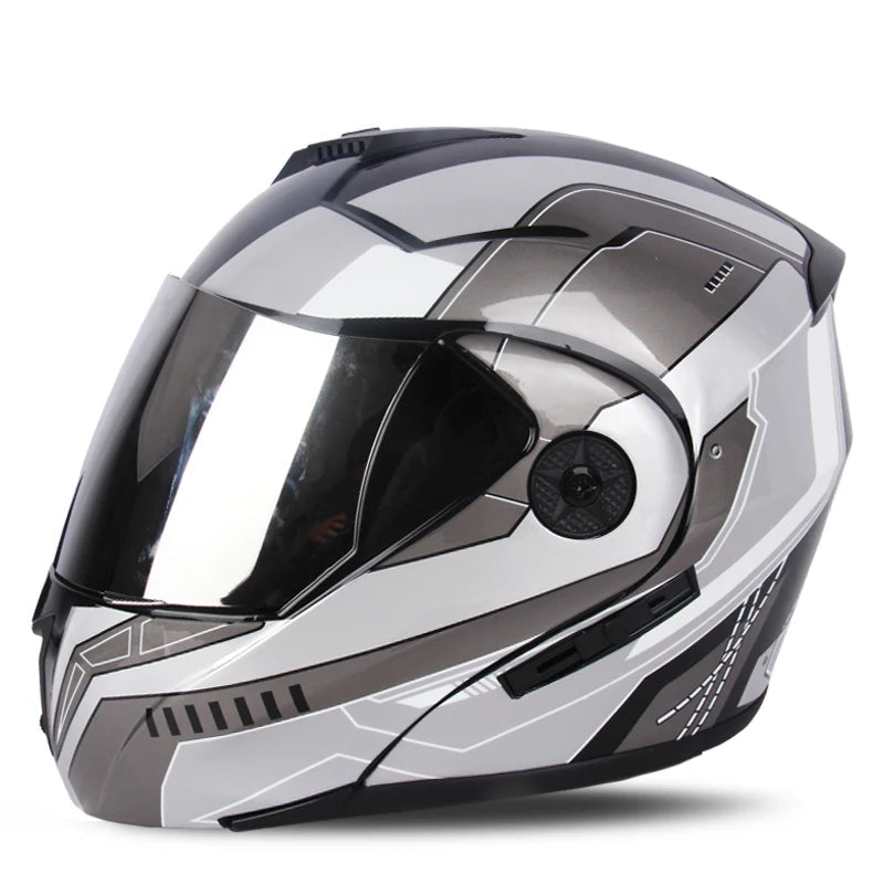 Racing Motobiker Flip-Up Helmet 