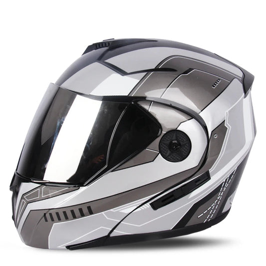 Racing Motobiker Flip-Up Helmet 