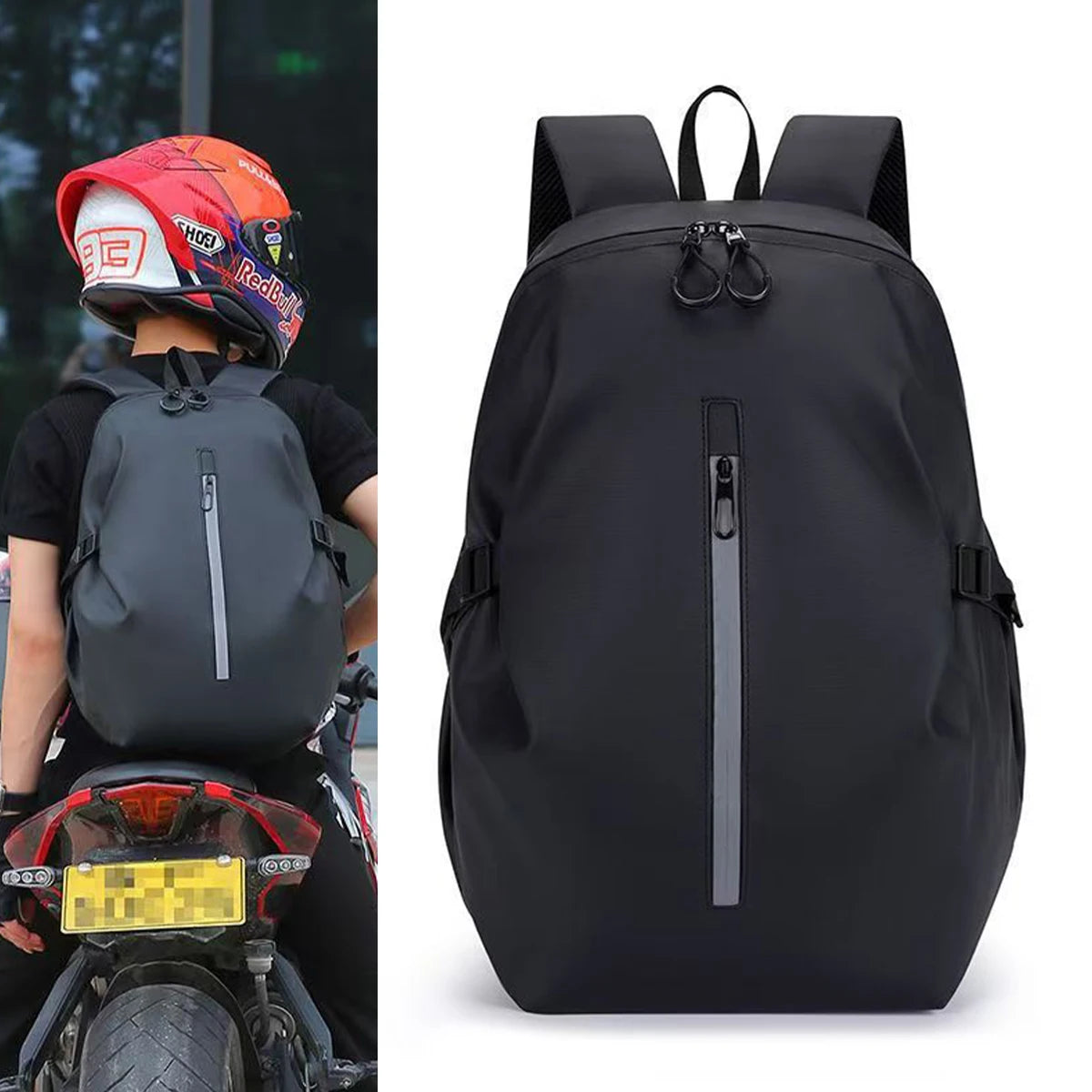 Motorcyclist Backpack Reflector 