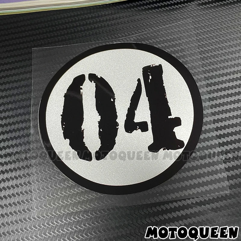 Cafe Racer Number Decals