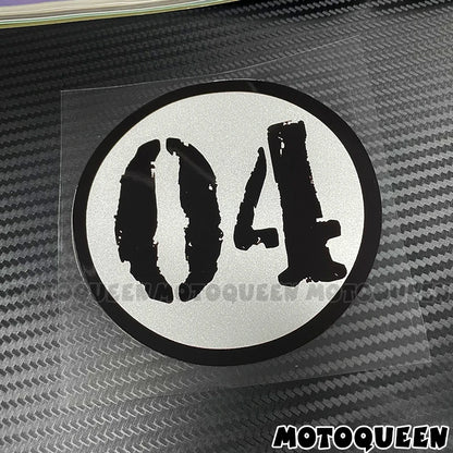 Cafe Racer Number Decals