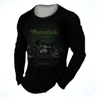 Vintage Motorcycle Long Sleeve Shirt 